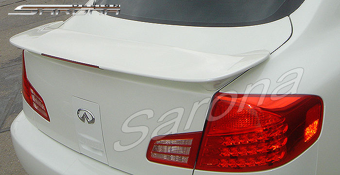 Custom Infiniti G35 -4DR Trunk Wing  Sedan (2003 - 2006) - $225.00 (Manufacturer Sarona, Part #IF-033-TW)